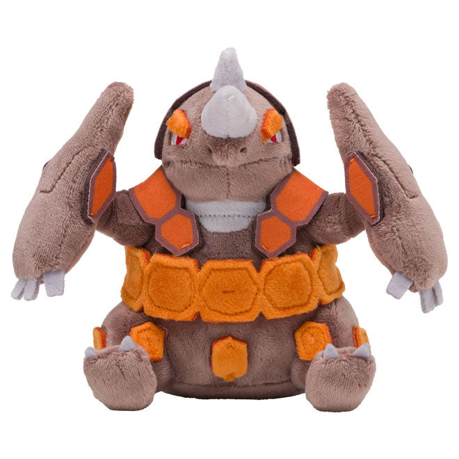 Pokemon Rhyperior Figure Pokemon - Plush Figure - Sitting Cuties - Rhyperior (6 Inch)