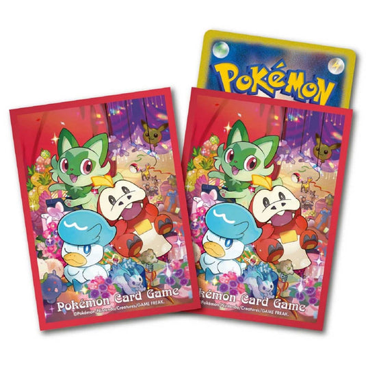 Pokemon -  Gift of Sprigatito, Fuecoco & Quaxley - Card Sleeves (64 Sleeves)