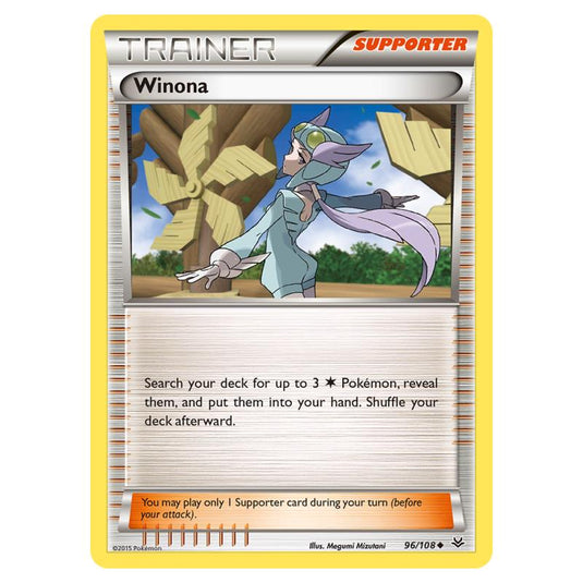 Pokemon - XY - Roaring Skies - Winona - 96/108 (Reverse Holo)