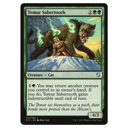 Magic The Gathering - Commander 2017 - Temur Sabertooth - 159/309
