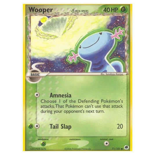 Pokemon - EX Dragon Frontiers - Wooper δ Delta Species - 071