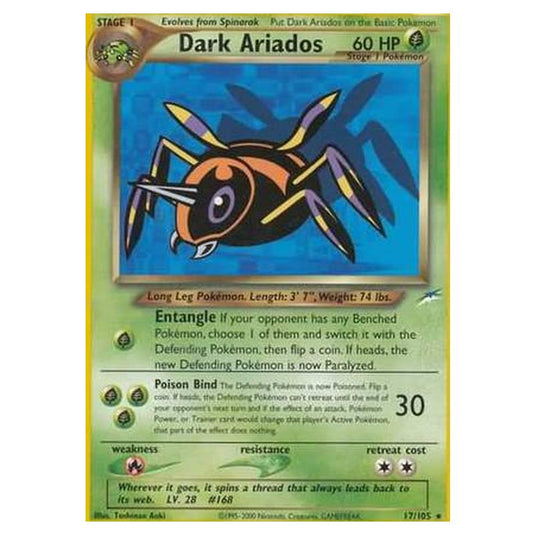 Pokemon - Neo Destiny - Dark Ariados - 017/105