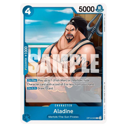 One Piece - OP14 - The Azure Sea's Seven - Aladine - OP14-043