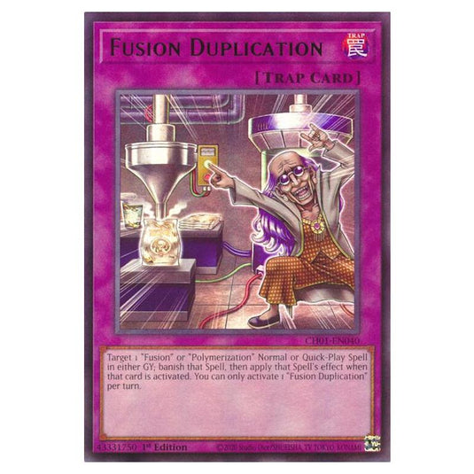 Yu-Gi-Oh! - The Chronicles Deck - The Fallen & The Virtuous - Fusion Duplication (Ultra Rare) - CH01-EN040