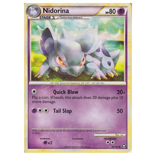 Pokemon - HGSS - Triumphant - Nidorina 45/102