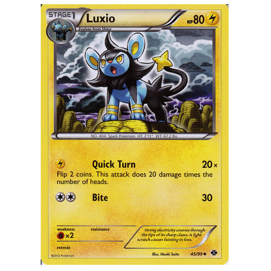 Pokemon - Black & White - Next Destinies - Luxio 45/99