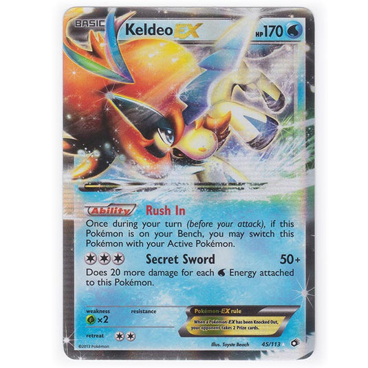 Pokemon - Black & White - Legendary Treasures - Keldeo-EX - 45/113