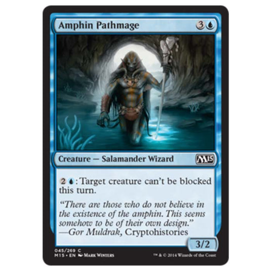 Magic the Gathering - M15 Core Set - Amphin Pathmage - 45/269