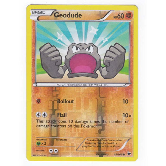 Pokemon - XY - Flashfire - (Reverse Holo) Geodude - 45/106