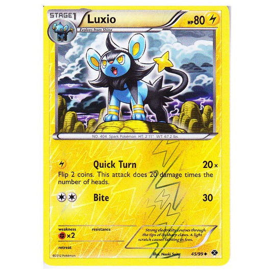 Pokemon - Black & White - Next Destinies - (Reverse Holo) Luxio 45/99