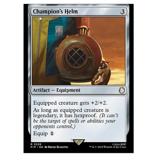 Magic The Gathering - Universes Beyond - Fallout - Champion's Helm - 0228