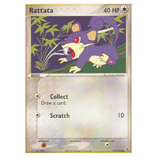 Pokemon - EX Series - FireRed & LeafGreen - Rattata - 77/112