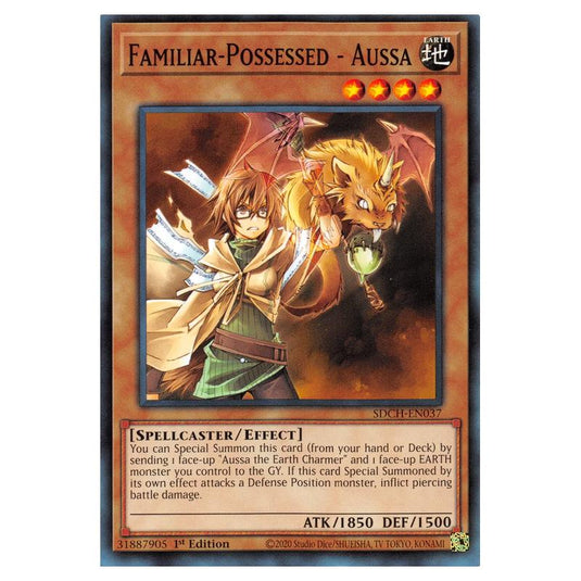 Yu-Gi-Oh! - Structure Deck - Spirit Charmers - Familiar-Possessed - Aussa (Common) SDCH-EN037