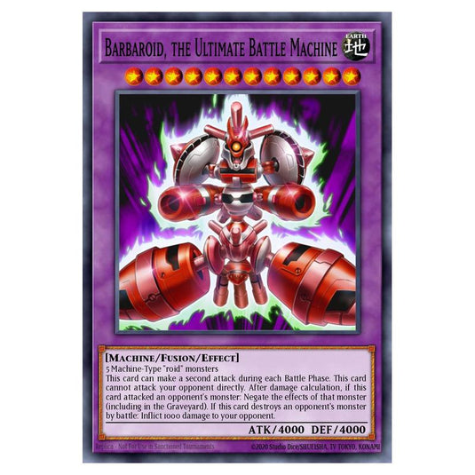 Yu-Gi-Oh! - Star Pack 2013 - Barbaroid, the Ultimate Battle Machine (Starfoil Rare) SP13-EN045