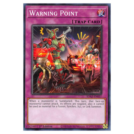 Yu-Gi-Oh! - Structure Deck - Albaz Strike - Warning Point (Common) SDAZ-EN037