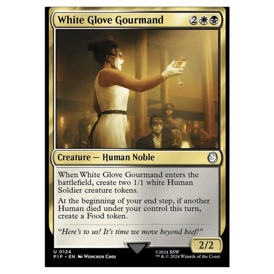 Magic The Gathering - Universes Beyond - Fallout - White Glove Gourmand - 0124