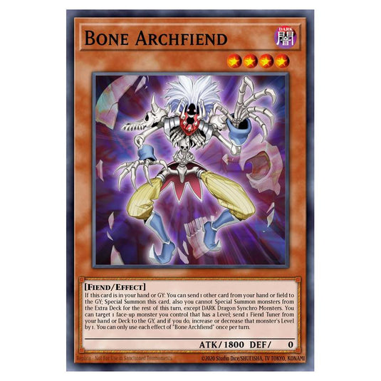 Yu-Gi-Oh! - Structure Deck - The Crimson King - Bone Archfiend (Common) SDCK-EN003