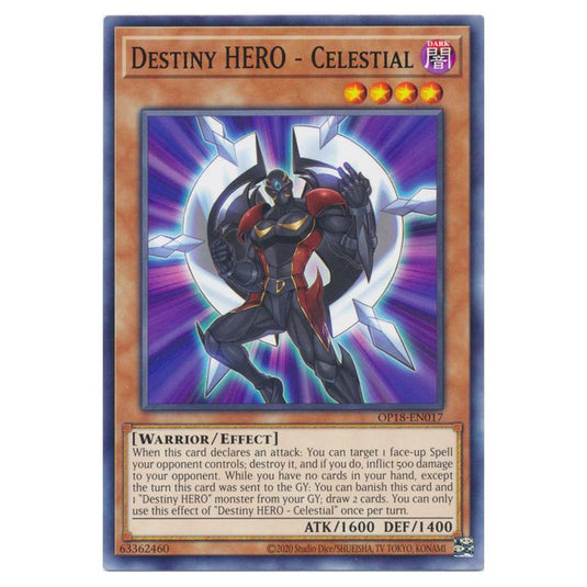 Yu-Gi-Oh! - OTS Tournament Pack 18 - Destiny HERO - Celestial (Common) OP18-EN017