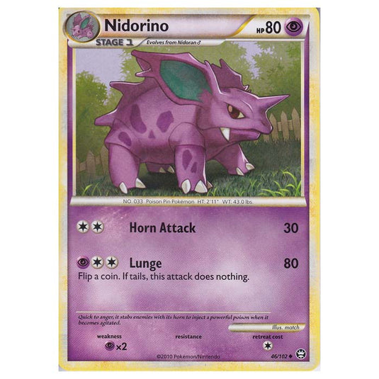 Pokemon - HGSS - Triumphant - Nidorino 46/102