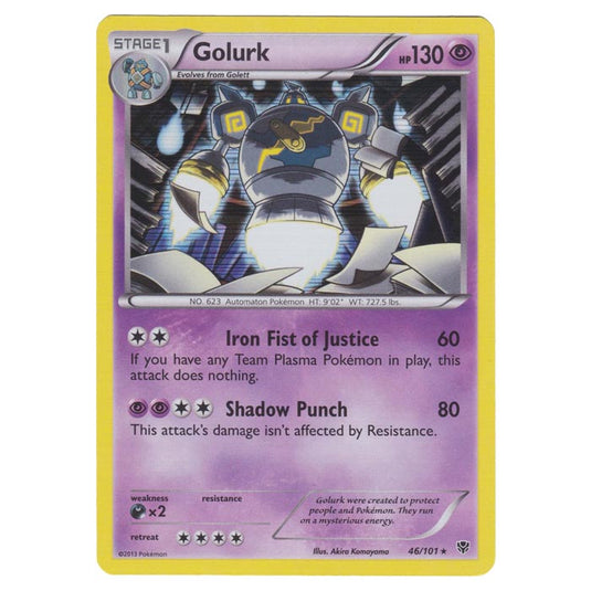 Pokemon - Black & White - Plasma Blast - Golurk - 46/101