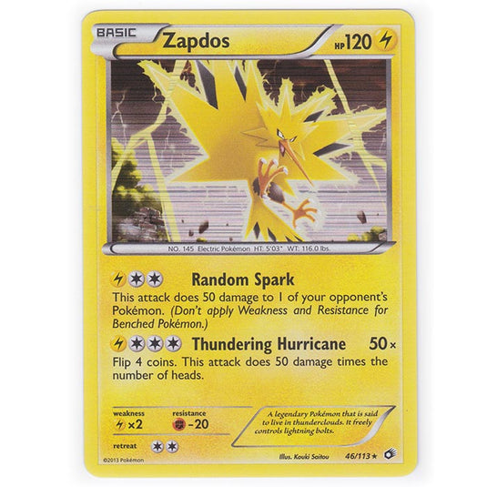 Pokemon - Black & White - Legendary Treasures - Zapdos - 46/113