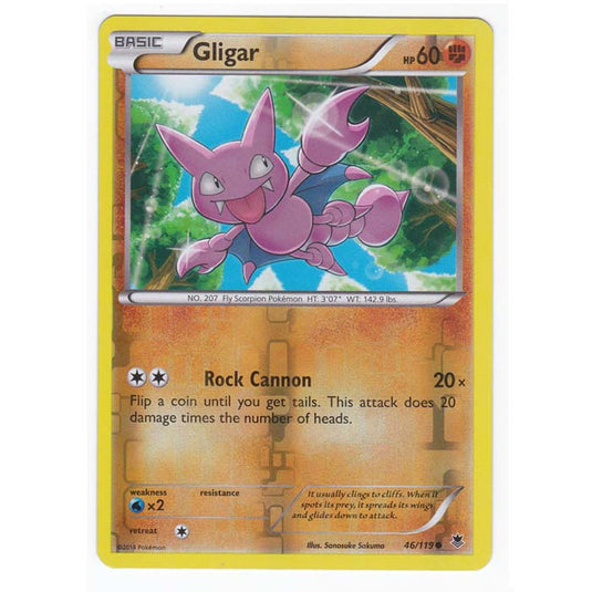 Pokemon - XY Phantom Forces - (Reverse Holo) - Gligar - 46/119