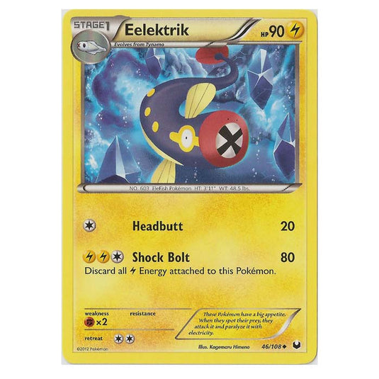 Pokemon - Black & White - Dark Explorers - Eelektrik - 46/108