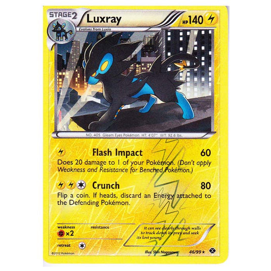 Pokemon - Black & White - Next Destinies - (Reverse Holo) Luxray 46/99