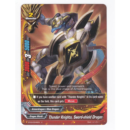 Future Card Buddyfight - Drums Adventures - Thunder Knights, Sword Shield Dragon - 46/105 (Foil)