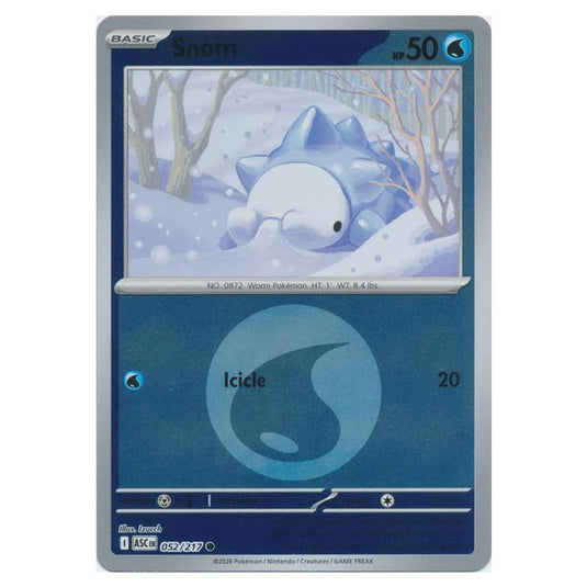 Pokemon - Mega Evolution - Ascended Heroes - Energy Reverse Holo - Snom - 052/217