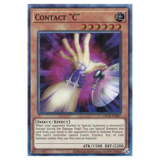 Yu-Gi-Oh! - OTS Tournament Pack 18 - Contact \"C\" (Super Rare) OP18-EN007
