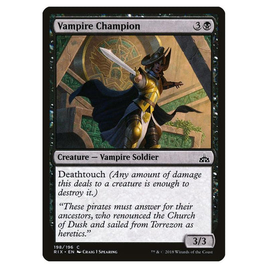 Magic The Gathering - Rivals Of Ixalan - Vampire Champion - 198/196