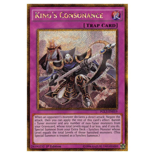 Yu-Gi-Oh! - Premium Gold - Infinite Gold - King's Consonance (Gold Secret Rare) PGL3-EN019
