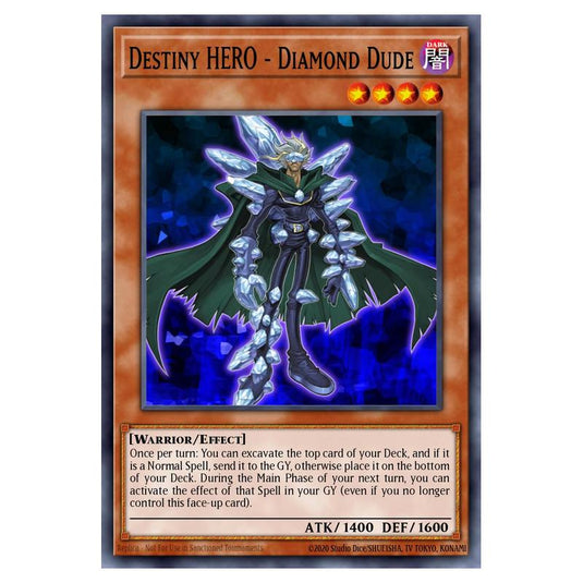 Yu-Gi-Oh! - Speed Duel GX - Duel Academy Box - Destiny HERO - Diamond Dude (Common) SGX1-ENB03