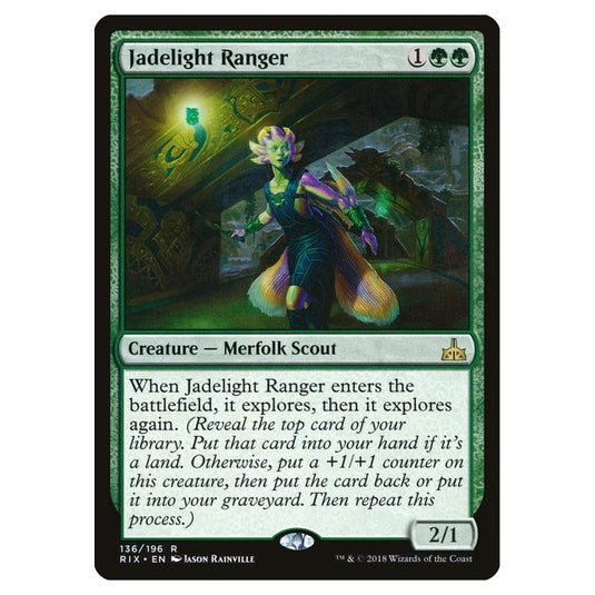 Magic The Gathering - Rivals Of Ixalan - Jadelight Ranger - 136/196 (Foil)