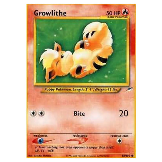 Pokemon - Neo Destiny - Growlithe - 068/105