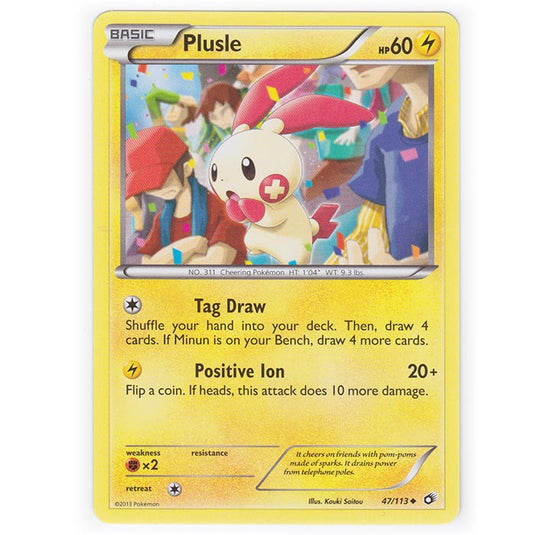 Pokemon - Black & White - Legendary Treasures - Plusle - 47/113