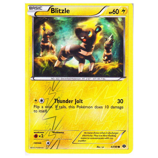 Pokemon - Black & White - Next Destinies - (Reverse Holo) Blitzle 47/99