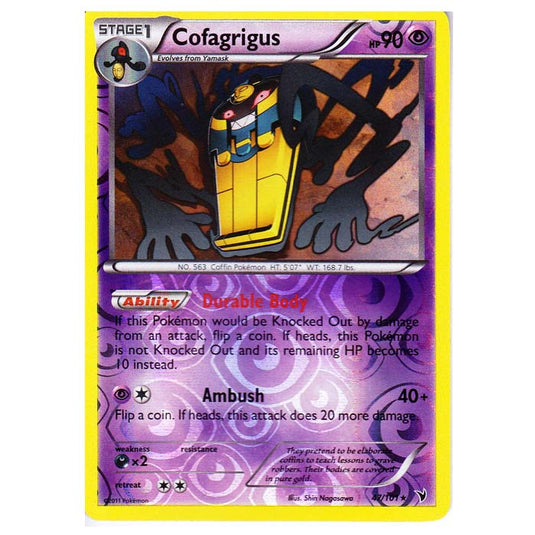 Pokemon - Black & White - Noble Victories - (Reverse Holo) - Cofagrigus 47/101