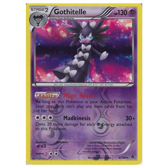 Pokemon - Black & White - Emerging Powers - (Reverse Holo) - Gothitelle 47/98