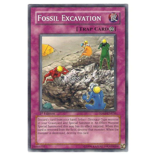 Yu-Gi-Oh! - Structure Deck - Dinosaur's Rage - Fossil Excavation (Common) SD09-EN036