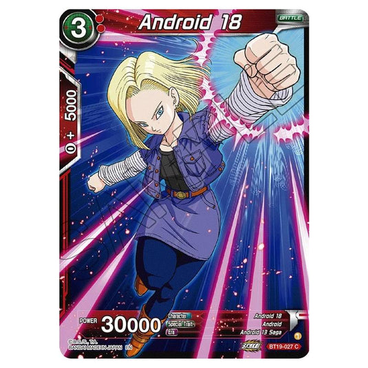 Dragon Ball Super - Fighter's Ambition - Android 18 - BT19-027