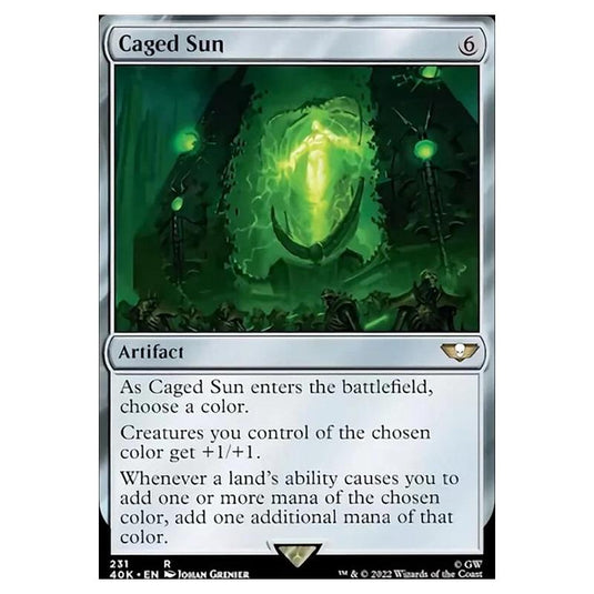 Magic The Gathering - Universes Beyond - Warhammer 40k - Caged Sun - 231/168