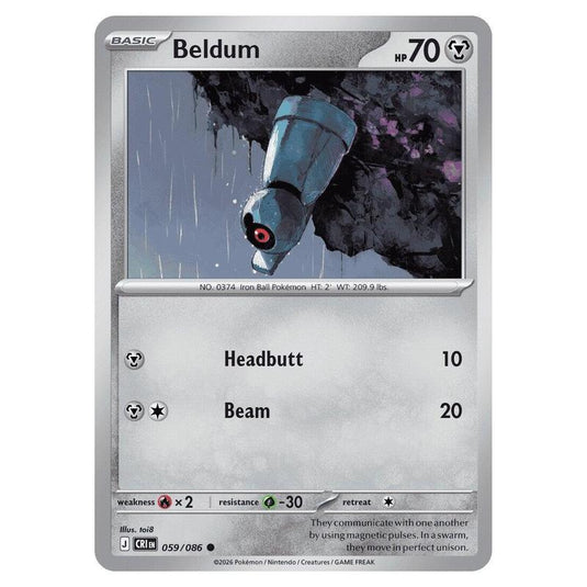 Pokemon - Mega Evolution - Chaos Rising - Beldum - 059/086