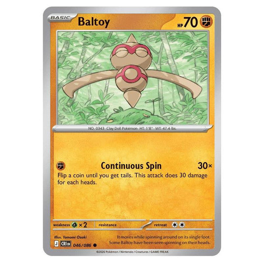 Pokemon - Mega Evolution - Chaos Rising - Baltoy - 046/086