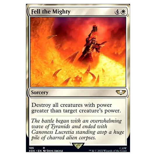 Magic The Gathering - Universes Beyond - Warhammer 40k - Fell the Mighty - 186/168
