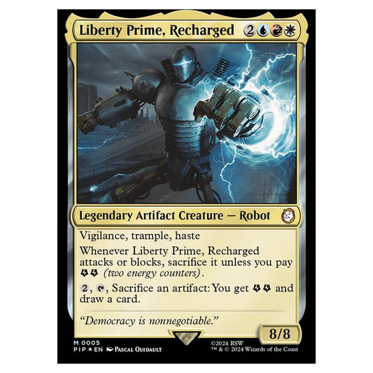 Magic The Gathering - Fallout - Liberty Prime, Recharged - 5 (Foil)