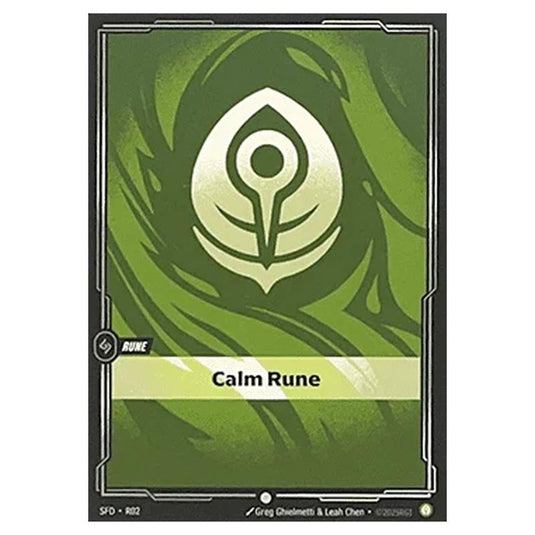 Riftbound: League of Legends TCG - Spiritforged - Calm Rune - R02/221