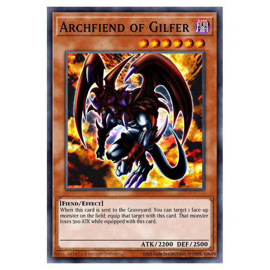 Yu-Gi-Oh! - Yugi's Legendary Decks - Archfiend of Gilfer (Common) YGLD-ENB05