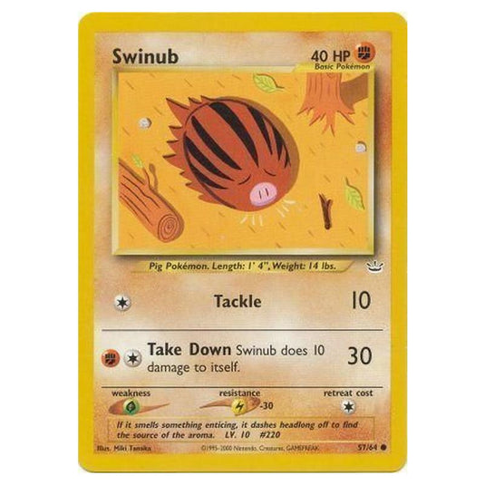Pokemon - Neo Revelation - Swinub - 57/64/64